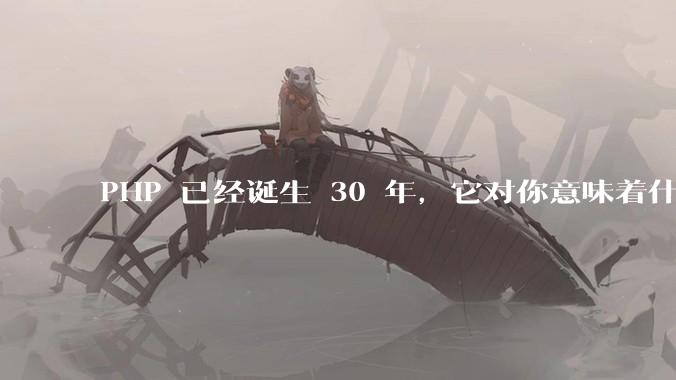 PHP 已经诞生 30 年，它对你意味着什么？