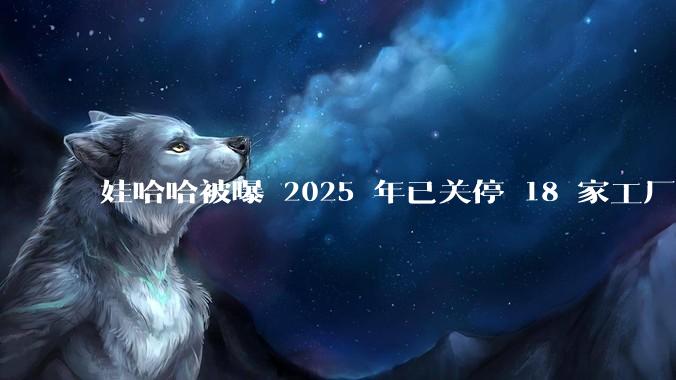 娃哈哈被曝 2025 年已关停 18 家工厂，此前曾回应纯净水由今麦郎代工，娃哈哈到底在布局什么？